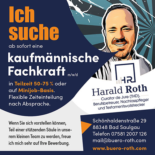 Stellenanzeige Kaufmännische Fachkraft